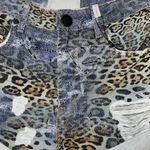 One Teaspoon High waist Leopard Print Jeans Shorts(Size 26) Photo 6