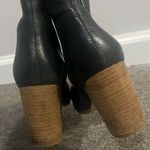 Studio W Black Leather Heeled Ankle Boots Size 6 US Photo 2