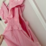 Coco Lily NWOT CocoLilly’s Pink Embroidered V-Neck Mini Dress size Small Photo 5