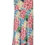 Greylin  Samanta Floral Collage Dress Bright Multicolor Flowy Maxi Photo 3