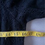 Free People Size Small Black Lace Sweater Dress Puff Sleeve Excellent Condition Photo 3