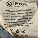PTCL Ethical Clothing SZ 26 Wide Leg Jeans Light Wash Distressed Hi Photo 7