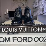 New Church’s Black Leather Cap Toe Lace Up High Heel Oxford Pumps Womens 34.5 Size undefined Photo 7