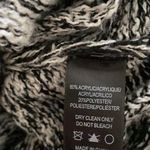 Moth Cowl Neck Cable Knit Batwing Sweater | Salt & Pepper Black/White Size M Photo 5