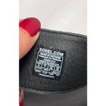 Sorel NWOB Roaming Leather Platform Sandals Oversized Buckle in Black Women's 9 Photo 4