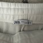 ZARA White Sweat Shorts Photo 2