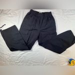 Urban Outfitters ‎ Outfitters, black cargo pants, ties at ankles sz Small Photo 2