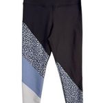 Betsey Johnson Cool Leopard Legging Size Medium Gray Blue Leopard Workout Yoga Photo 0