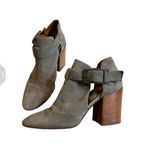 Aquatalia Freddi Suede Cutout Bootie, Ash Grey, Sz 10 Photo 1