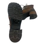 Skechers 7.5 Women's Brown Leather healed vintage y2k Ankle Boots chunky Photo 4