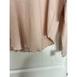 Soybu  Light Pink Mock Neck Waffle Long Sleeve Top Coquette Dollete Feminine Photo 1