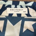 Equipment  100% silk geo print button down shirt dress Photo 4