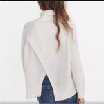 Madewell Eastbrook Turtleneck Cross-Back Sweater Merino Wool Cream White Size XS Photo 2