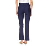 Michael Kors  Navy Blue Split Hem Ponte Pants Slim‎ Fit Career P/XS Photo 2