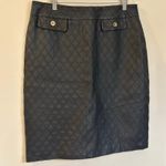 Chadwick's Leather Quilted Skirt sz 10 100% Leather Knee Length A Line Skirt Photo 6