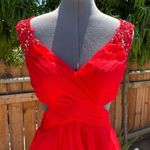 La Femme Red Cocktail Dress size 6 Photo 1