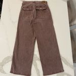 American Eagle Skater Denim Jeans Womens 8L Vintage Brown Wash HighRise Wide Leg Photo 6
