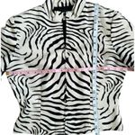 Donna Morgan Vintage Zebra Print Jacket Petite Size 4 Photo 3