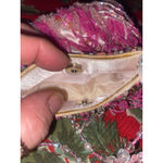 Women's vintage Cem Pink White Beaded evening bag Photo 5