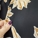 Maison Du Soir Black Yellow Floral Kimono Robe S/M Photo 7