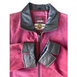 Vintage Reed Leather Sportswear Burgundy Genuine Leather jacket Red Size L Photo 6