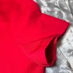 Fabletics  Scrub Top Womens Large Red V-Neck Short Sleeve Casual Nursing Medical Photo 8