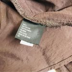 Gianni Bini Brown Cropped Peasant Blouse Top Puff Sleeve Square Neck Small New Photo 8