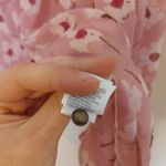 Lucky Brand  Size Medium M Sheer Pink Floral Flower Blouse Top Summer Photo 8