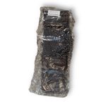 Vintage Y2K Yik Fung Brown Leather Draped Chain Elastic Statement Belt Deadstock Photo 5