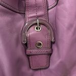Coach Soho Leather Buckle Hobo Bag F17092 Purple Shoulder Bag Photo 4
