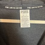 PINK - Victoria's Secret Pink Victoria’s Secret Women’s Zip Up Hoodie Sweatshirt Gray Green Stripe Arm XS Photo 2