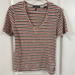 Scotch & Soda  Multicolor Striped V-Neck Tee Photo 0