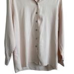 Preview Collection Silk Top Women M Pink Button‎ Up Classic Fairy Soft Girl Luxe Size M Photo 10