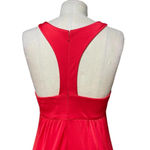 JAY GODFREY Halter Neck‎ Jersey Red Maxi Dress Gown Size 6 Photo 7