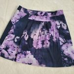 Theory  Purple Floral Skirt Photo 0