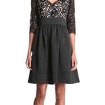 Eliza J . Stunning black dress, black lace top with nude lining Photo 2