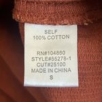 Chloe & Katie Button Down Mini Skirt Womens S Rust Brown Corduroy Retro 70s Fall Photo 6