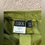 CLICK Kiwi Suede Front Slit Pencil Skirt Green Size 6 Photo 1