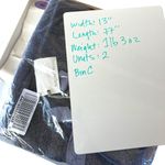 Barefoot Dreams  Cozychic Lite Confetti Scarf Deep Sea Blue Indigo One Size NWT Photo 8