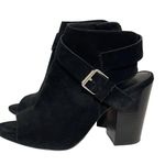 Paige Mimi Black Suede Block Heel Sandal 8 Photo 4