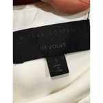 Michael Costello x REVOLVE ruched stain Bardot Mini Dress in Ivory small Photo 8