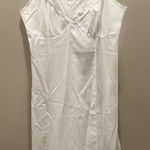 Vintage White Slip Dress Size M Photo 0