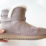Koolaburra Delene Mini 1121503 Taupe Size 8 Women's Suede Shearling Boots Uggs Brown Photo 2