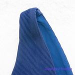 Beach Riot NEW Beach Riot Dallas Ribbed Bikini Top in navy blue, size S Photo 4