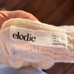 Elodie NWT  Cream Textured Long Sleeve Top with Square Neck | Size: L Photo 2