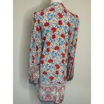 SundayUp Floral Dress Sz Large Cream Orange Gold Blue Boho Photo 1