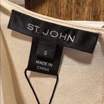 St. John Liquid Silk Cowl Neck Tank Top S 19” p2p Champagne $695 Retail NWT Photo 1