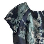 ZARA Blue Structured Abstract Jacquard Short Sleeve Sheath Mini Dress XS Photo 5