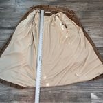 Fair Haven Plush Faux Fur Winter Sweater Coat Size Large Checkered plaid brown Tan Photo 6