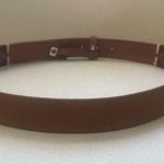 Loft 100% Genuine Leather Brown Belt Embroidered Boho Western Size Large Photo 2